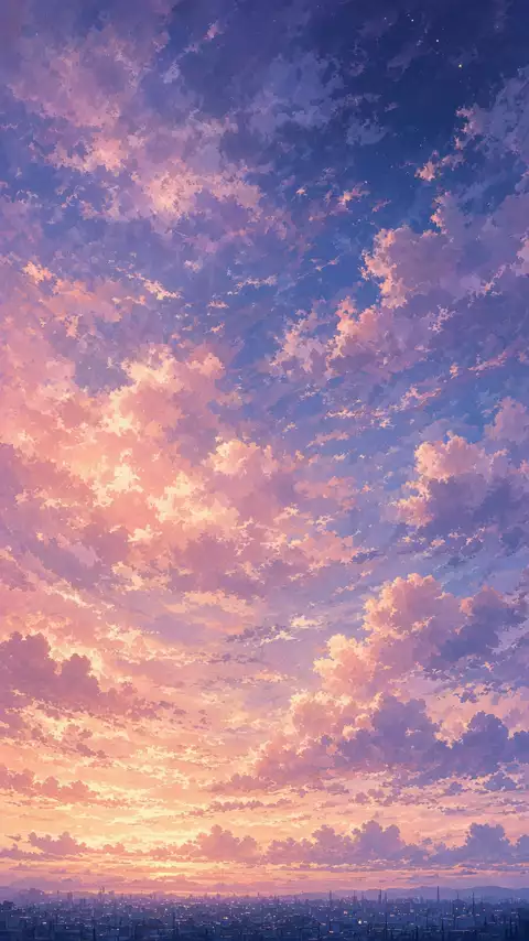 After Rain Sky phone wallpaper in Anime