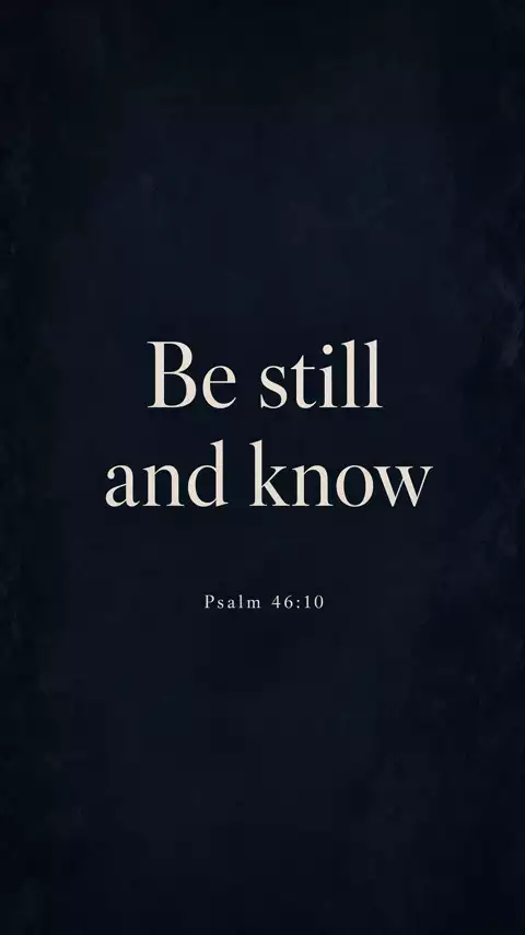Be Still phone wallpaper in Bible Verses