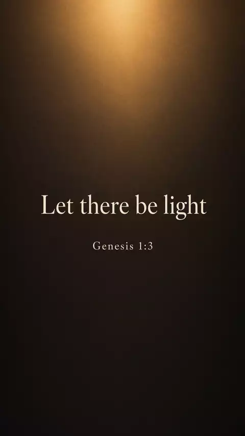 Let There Be Light phone wallpaper in Bible Verses